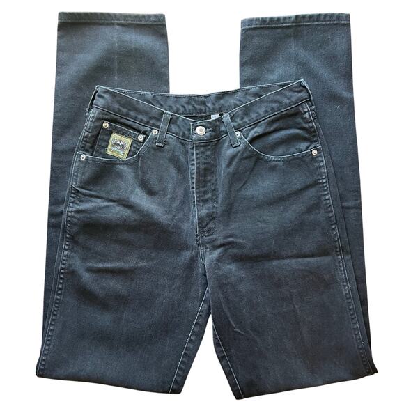 Cinch Black Jeans men’s 32x38 Waist laying Flat: 15” - Picture 2 of 5